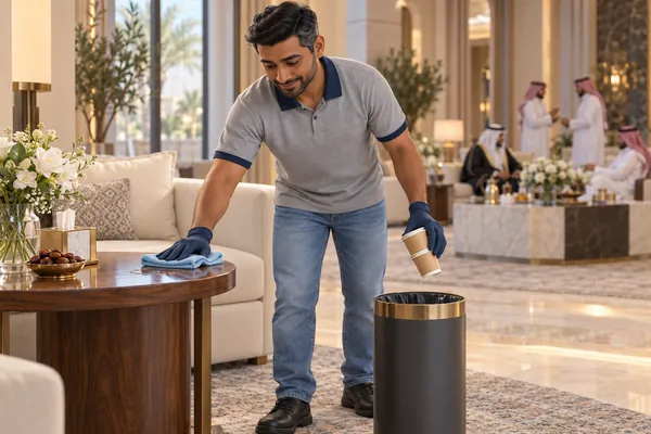 3D service illustration: Event Cleaning Assistance