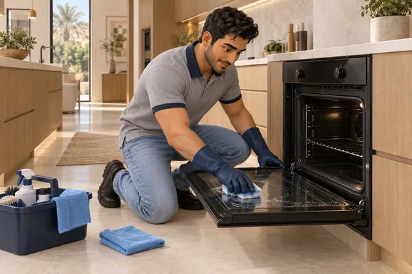 3D service illustration: Kitchen Deep Cleaning