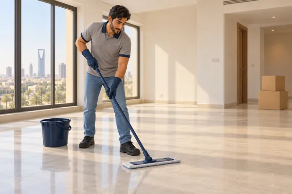3D service illustration: Move-In / Move-Out Cleaning