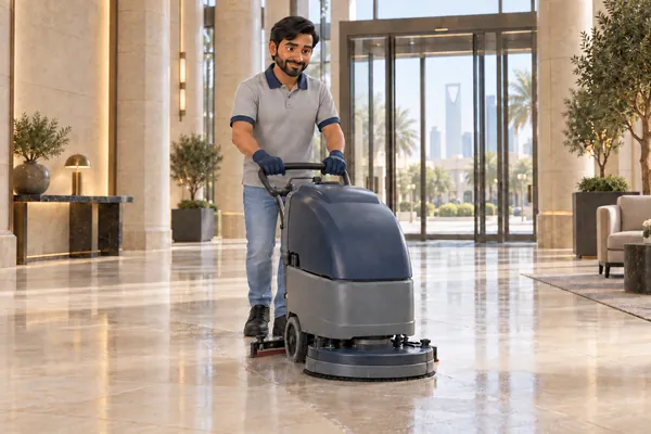 3D service illustration: Stone Floor Cleaning
