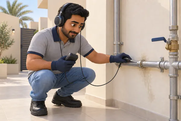 3D service illustration: Water-Leak Detection