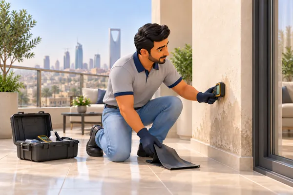 3D service illustration: Waterproofing & Moisture Treatment